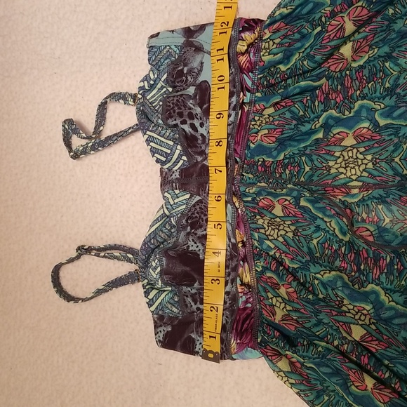 Maaji Beach Coverup Maxi Dress / Sz M / Animal-print bra top, multicolored skirt - Picture 12 of 15